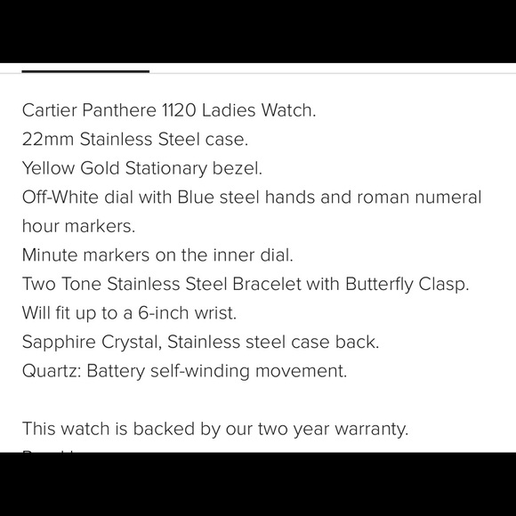 Cartier Panthere Watch - Picture 7 of 7